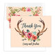 Decorated Antlers Folded Thank You Note Cards Image 3 of 4